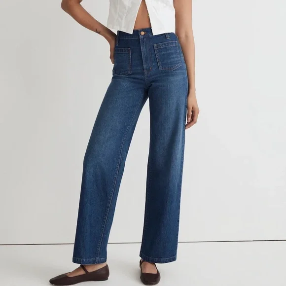 Madewell Perfect Vintage Wide Leg Jeans - Picture 1 of 12